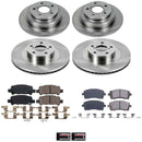 PowerStop OE Stock Replacement Low-Dust Ceramic Brake Pad and Rotor Kit