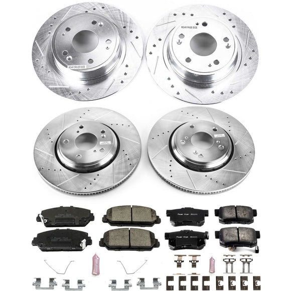 PowerStop Z23 Daily Driver Carbon-Fiber Ceramic Brake Pad and Drilled & Slotted