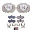 PowerStop Semi-Coated Rotor and Low-Dust Ceramic Brake Pad Kit