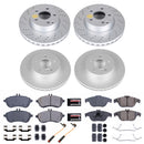 PowerStop Genuine Geomet Coated Rotor and Carbon-Fiber Ceramic Brake Pad Kit
