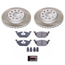 PowerStop Semi-Coated Rotor and Low-Dust Ceramic Brake Pad Kit