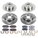 PowerStop OE Stock Replacement Low-Dust Ceramic Brake Pad and Rotor Kit