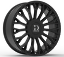 22x9 Dolce ROMA Glossy Black Wheel 5x127 ET38 CB71.5