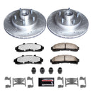 PowerStop Z36 Carbon-Fiber Ceramic Brake Pad with Drilled and Slotted Rotor Kit