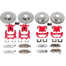 PowerStop Z26 Street Performance Ceramic Brake Pad, Drilled Slotted Rotor, and C