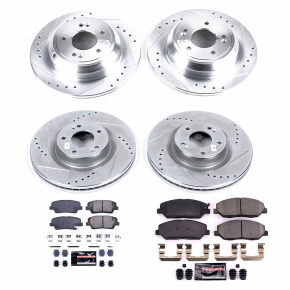 PowerStop Z23 Daily Driver Carbon-Fiber Ceramic Brake Pad and Drilled & Slotted