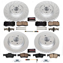PowerStop Genuine Geomet Coated Rotor and Carbon-Fiber Ceramic Brake Pad Kit