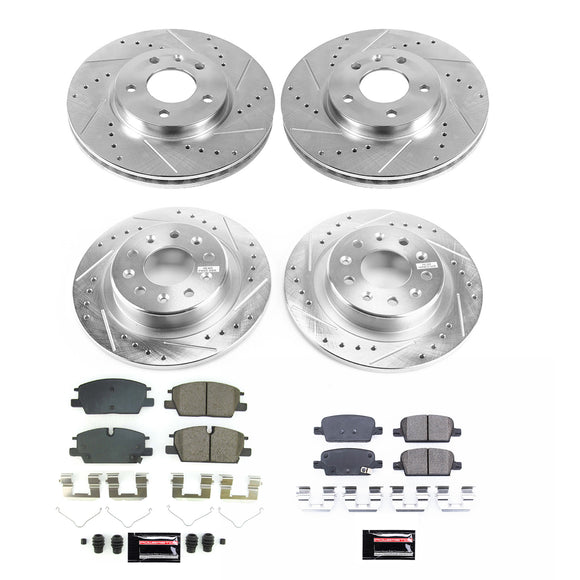 PowerStop Z23 Daily Driver Carbon-Fiber Ceramic Brake Pad and Drilled & Slotted