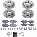 PowerStop OE Stock Replacement Low-Dust Ceramic Brake Pad and Rotor Kit