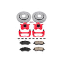 PowerStop Z23 Daily Driver Carbon-Fiber Ceramic Pads Drilled & Slotted Rotor & C
