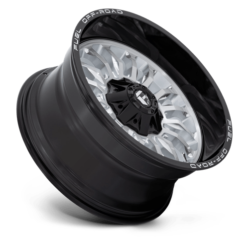 20x10 Fuel Off-Road D798 Arc Silver Brushed Face Black Lip 6x135 ET-18 Wheel