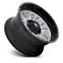 20x10 Fuel Off-Road D798 Arc Silver Brushed Face Black Lip 6x135 ET-18 Wheel
