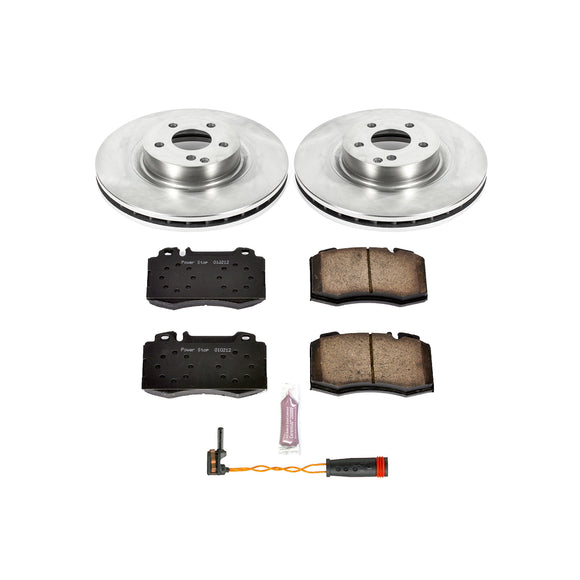 PowerStop OE Stock Replacement Low-Dust Ceramic Brake Pad and Rotor Kit