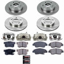 PowerStop OE Stock Replacement Low-Dust Ceramic Brake Pad, Rotor and Caliper Kit