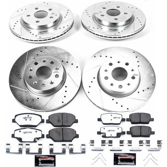 PowerStop Z26 Street Performance Ceramic Brake Pad and Drilled & Slotted Rotor K