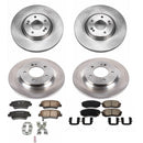 PowerStop OE Stock Replacement Low-Dust Ceramic Brake Pad and Rotor Kit