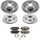 PowerStop OE Stock Replacement Low-Dust Ceramic Brake Pad and Rotor Kit