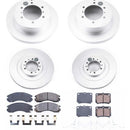 PowerStop Genuine Geomet Coated Rotor and Low-Dust Ceramic Brake Pad Kit