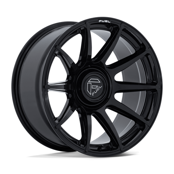 20x9 Fuel FC906 Halo Gloss Black 5x127 ET1 CB78.1 Wheel Rim
