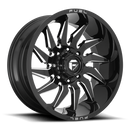 22X12 Fuel D744 Saber Gloss Black Milled 5X150 ET-44 wheel/rim