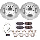 PowerStop OE Stock Replacement Low-Dust Ceramic Brake Pad and Rotor Kit