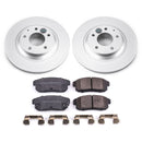PowerStop Genuine Geomet Coated Rotor and Low-Dust Ceramic Brake Pad Kit