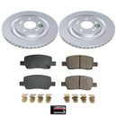 PowerStop Genuine Geomet Coated Rotor and Low-Dust Ceramic Brake Pad Kit