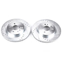 PowerStop Evolution Drilled Slotted Rotors Pair Front For Mercedes-Benz ML320