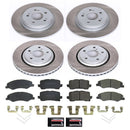 PowerStop Semi-Coated Rotor and Low-Dust Ceramic Brake Pad Kit