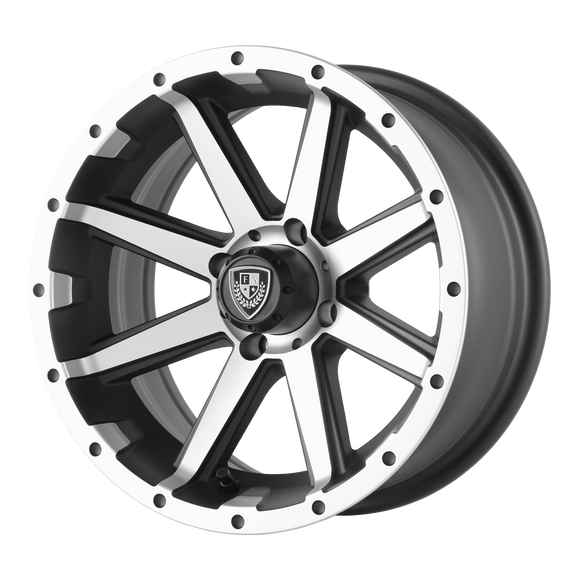 14X6.5 Fairway Alloys Rebel Machined Matte Black Wheel/Rim 4x101.6 ET-23