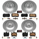 PowerStop Genuine Geomet Coated Rotor and Carbon-Fiber Ceramic Brake Pad Kit