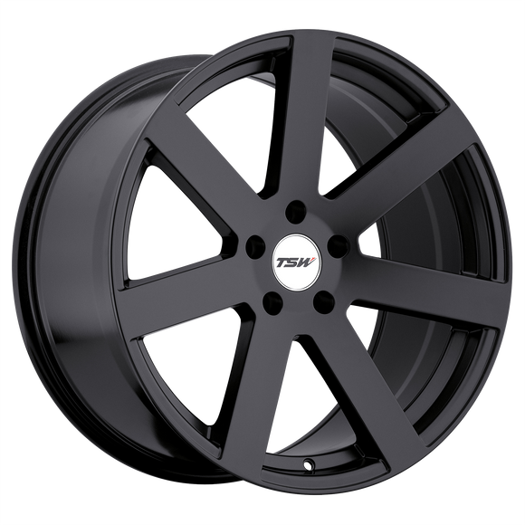18x8 TSW Bardo Black Wheel/Rim 5x112 5-112 18-8 ET45