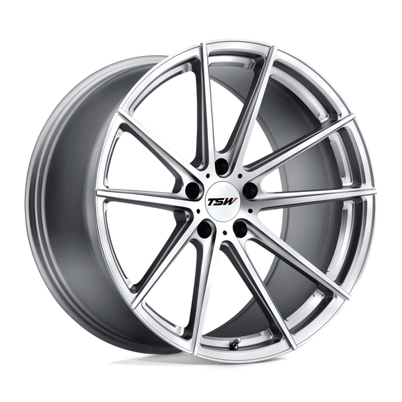 20X10.5 TSW Bathurst Wheel/Rim Silver w/ Mirror Face 5X120 20-10.5 5-120