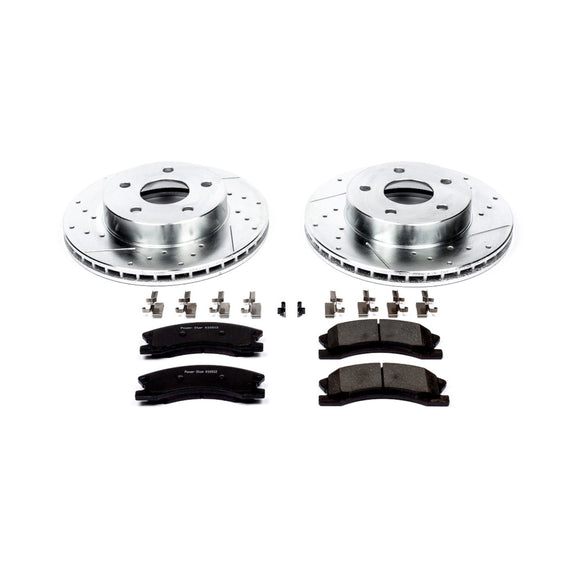 PowerStop Z23 Daily Driver Carbon-Fiber Ceramic Brake Pad and Drilled & Slotted