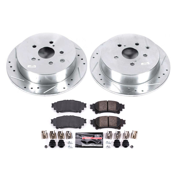 PowerStop Z23 Daily Driver Carbon-Fiber Ceramic Brake Pad and Drilled & Slotted