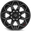 4Play Gen2 4P80R 20x10 Black Brushed Face Tinted Wheel 8x170 ET-24 CB124.9