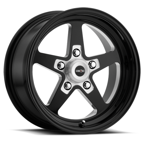 15x4 Vision 571 Sport Star II Black Milled 5x114.3 5x4.5 ET-19 Wheel Rim