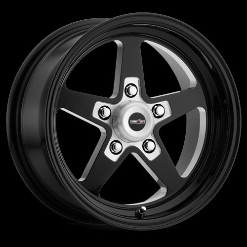 15x4 Vision 571 Sport Star II Black Milled 5x114.3 5x4.5 ET-19 Wheel Rim