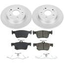 PowerStop Genuine Geomet Coated Rotor and Low-Dust Ceramic Brake Pad Kit
