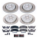 PowerStop Semi-Coated Rotor and Low-Dust Ceramic Brake Pad Kit
