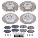 PowerStop Semi-Coated Rotor and Low-Dust Ceramic Brake Pad Kit