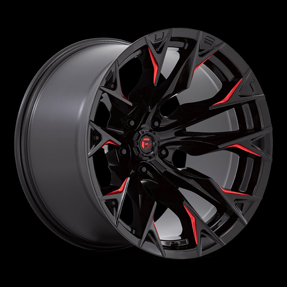 20X12 Fuel D823 FLAME G-BLK MILL C-RED 5X127 ET-44 wheel/rim