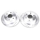 PowerStop Evolution Drilled Slotted Rotors Pair Rear For Chevy Silverado 1500