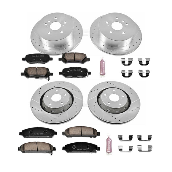 PowerStop Z23 Daily Driver Carbon-Fiber Ceramic Brake Pad and Drilled & Slotted