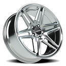 22x9.5 Vision 476 Wedge Chrome Wheel 5x139.7 ET8 CB77.8