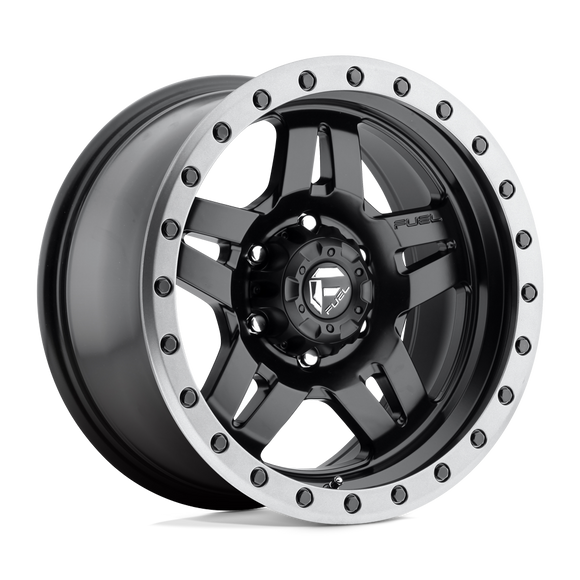 17X8.5 Fuel D557 Anza Matte Black Gun Metal Ring 5X127 ET-6 wheel/rim