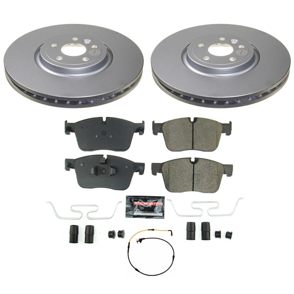 PowerStop Genuine Geomet Coated Rotor and Carbon-Fiber Ceramic Brake Pad Kit