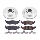 PowerStop Genuine Geomet Coated Rotor and Low-Dust Ceramic Brake Pad Kit