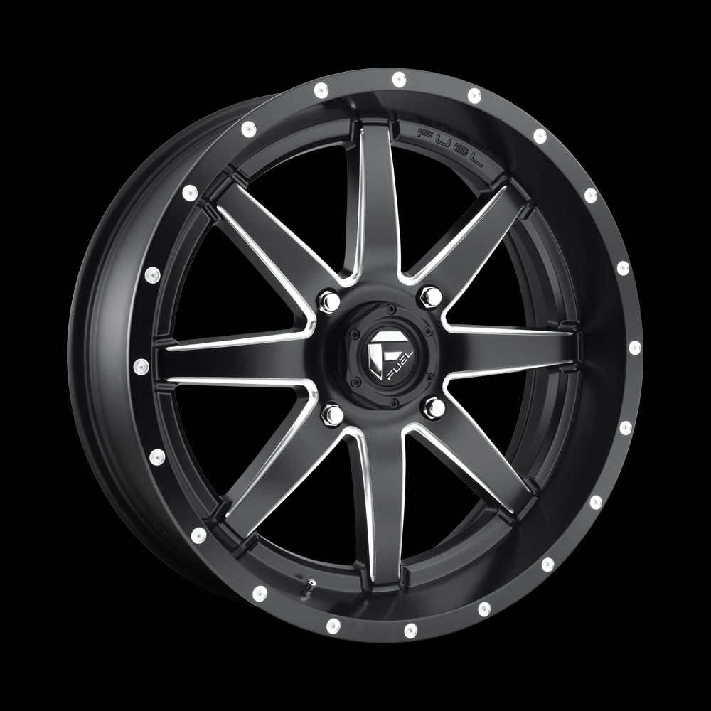 20X7 Fuel UTV D538 Maverick Matte Black Milled 4X137 ET13 wheel/rim - 0