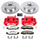 PowerStop Z36 Truck and SUV Ceramic Brake Pad, Drilled & Slotted Rotor, and Cali